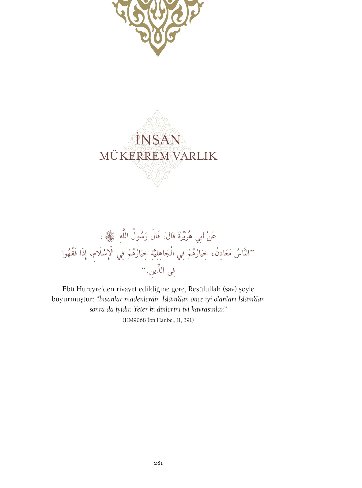 Hadislerle İslâm 1. Cilt, 281. sayfa
